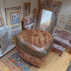 Vintage Cherub Heart Shaped Box